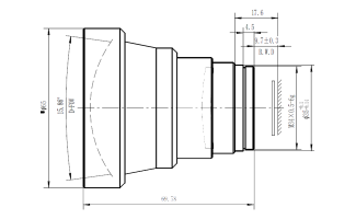 75mm f/1.4 Athermalized Lenses for LWIR Thermal Imaging Camera